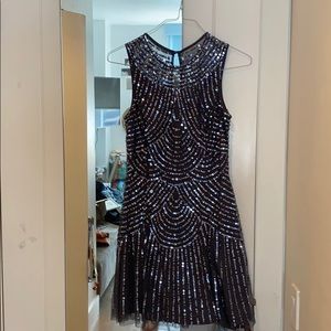 Blue sparkling dress